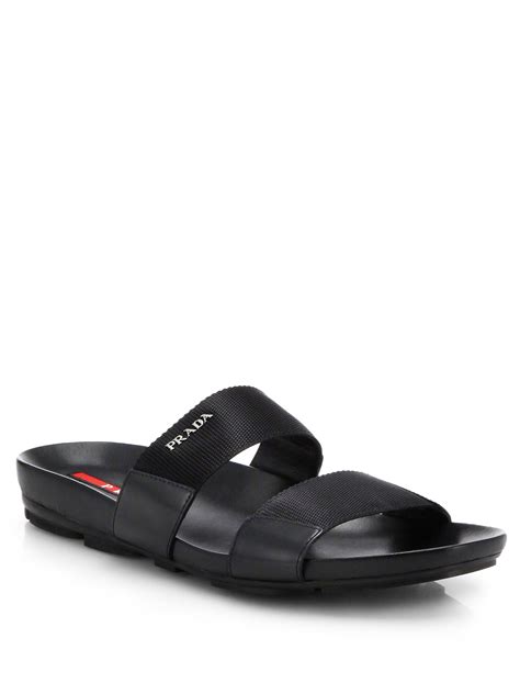 prada double strap sandals men|prada flip flops men's.